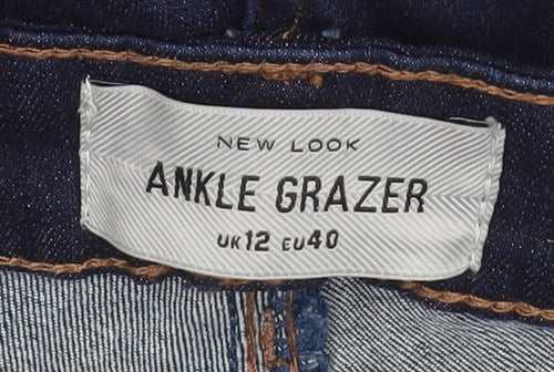 New Look Women’s Blue Ankle Grazer Slim Fit Jeans Size 12