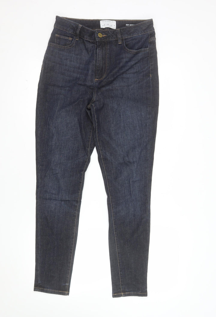 Primark Women’s Blue Skinny Jeans Size 12 Mid Rise Stretch Denim