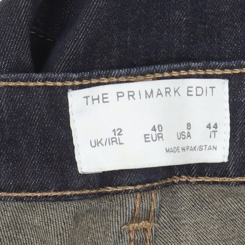 Primark Women’s Blue Skinny Jeans Size 12 Mid Rise Stretch Denim