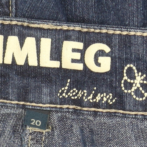 Debenhams Women's Blue Slim Leg Denim Jeans Size 20