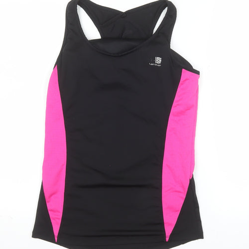 Karrimor Women's Black Pink Racerback Tank Top Size 16 Athletic Fit