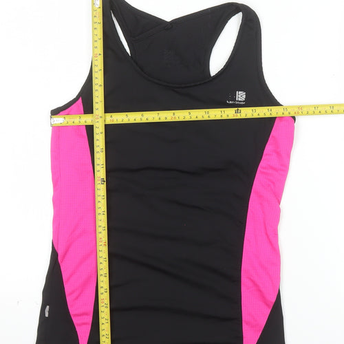 Karrimor Women's Black Pink Racerback Tank Top Size 16 Athletic Fit
