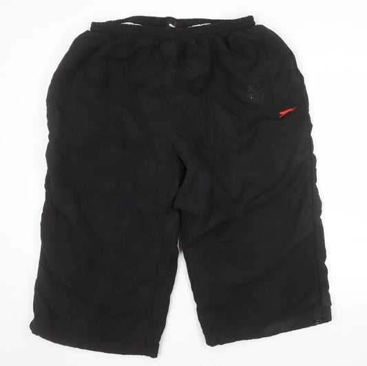 Slazenger Men's Black Athletic Shorts 2XL Elastic Waist Sportswear