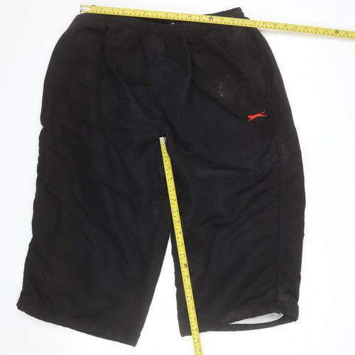 Slazenger Men's Black Athletic Shorts 2XL Elastic Waist Sportswear
