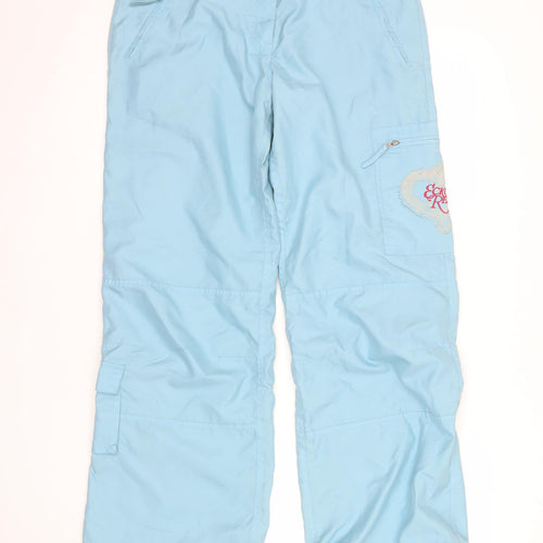 Ecko Red Women Blue Size 10 Cargo Trousers with Embroidered Logo