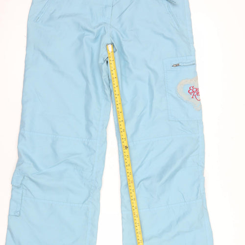 Ecko Red Women Blue Size 10 Cargo Trousers with Embroidered Logo