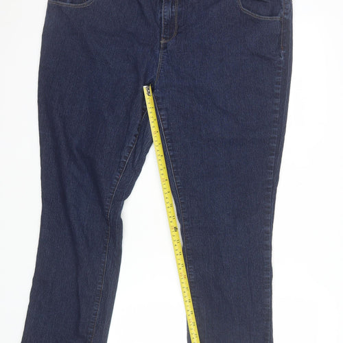 DP Denim Women’s Blue Straight Jeans Size 20 Stretch Fit