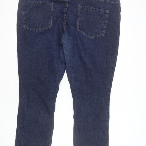 DP Denim Women’s Blue Straight Jeans Size 20 Stretch Fit