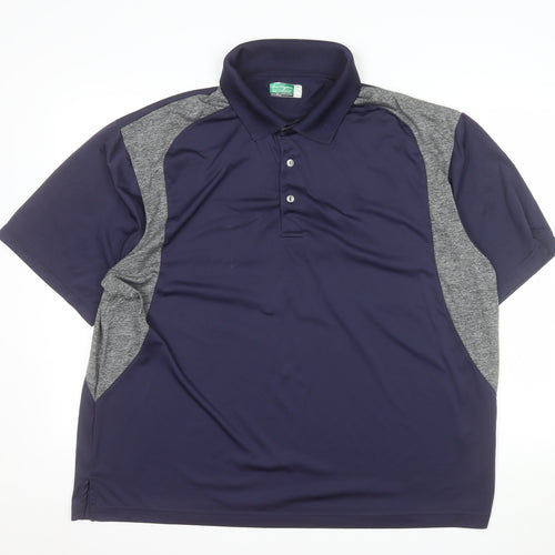 Ben Hogan Men's Blue 2XL Polo Golf Shirt Moisture Wicking