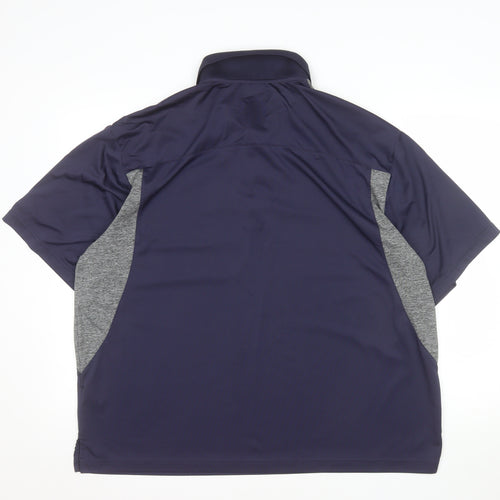 Ben Hogan Men's Blue 2XL Polo Golf Shirt Moisture Wicking