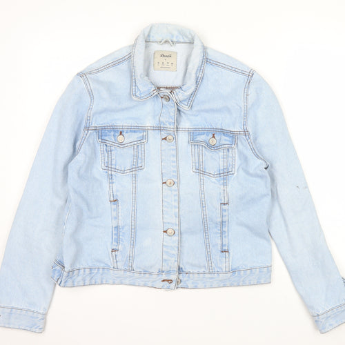 Denim Co Women Blue Size 16 Classic Denim Jacket