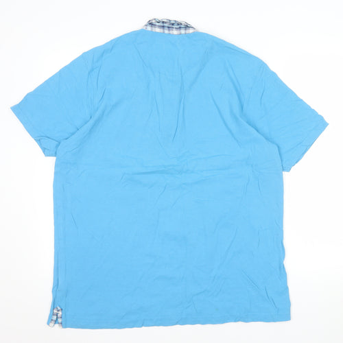 Pierre Cardin Men's Blue 2XL Regular Fit Cotton Polo Shirt