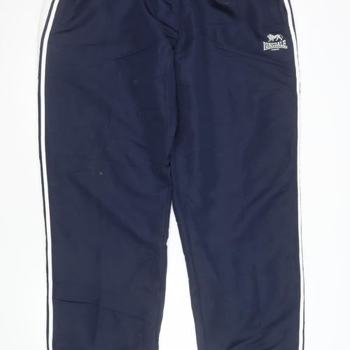 Lonsdale Men's Blue 2XL Track Pants Elastic Waist Sports Trousers