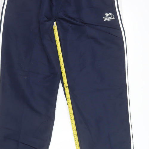 Lonsdale Men's Blue 2XL Track Pants Elastic Waist Sports Trousers