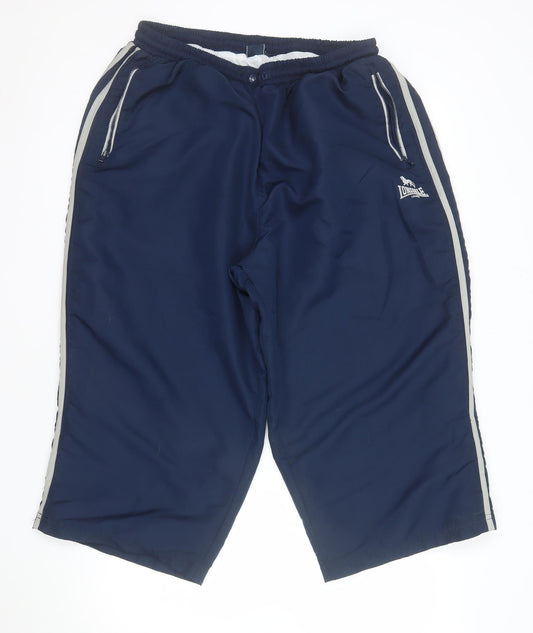 Lonsdale Men's Blue 2XL Athletic Activewear Shorts