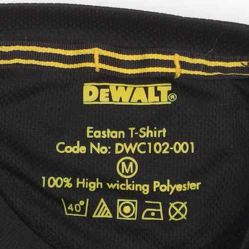 DeWalt Men's Black Medium Moisture Wicking Crew Neck T-Shirt