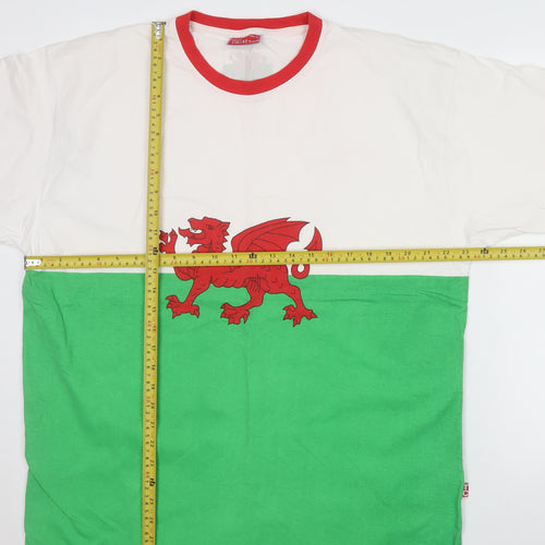 Tour Collection Men's Multicoloured XL Welsh Flag Crew Neck T-Shirt