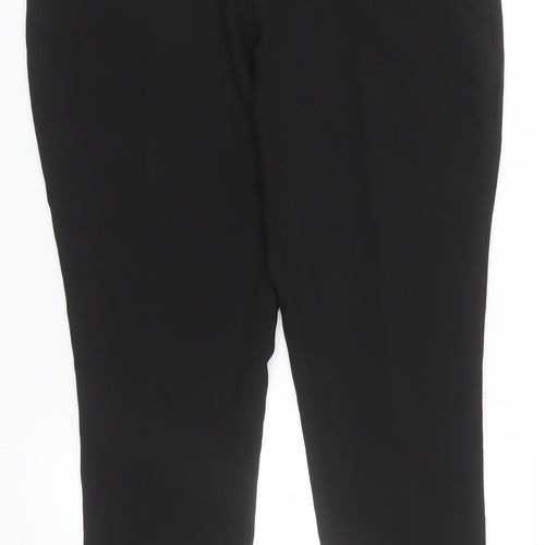 Taylor & Wright Men's Black Slim Fit Dress Trousers 38S Polyester