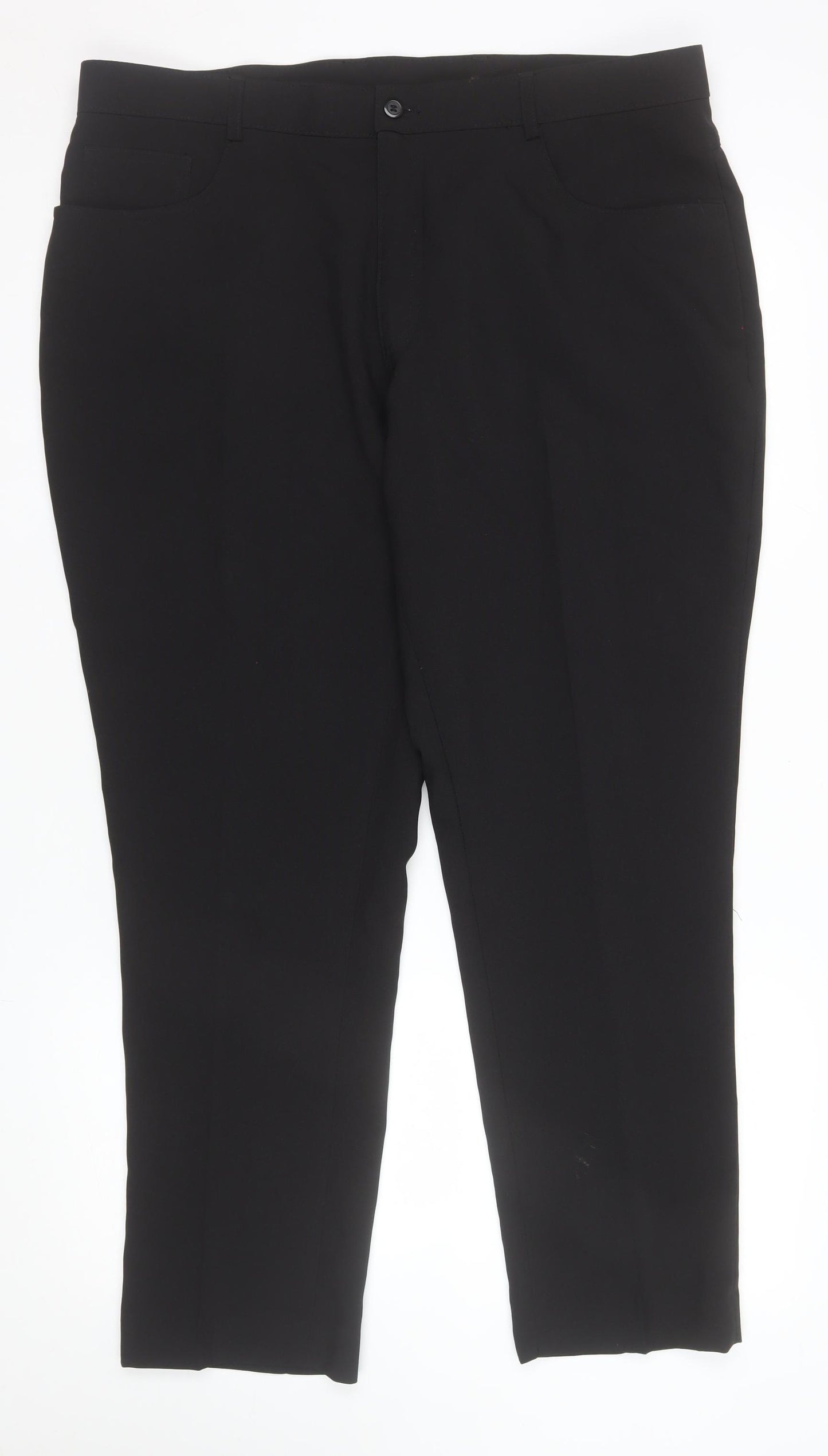 Taylor & Wright Men's Black Slim Fit Dress Trousers 38S Polyester