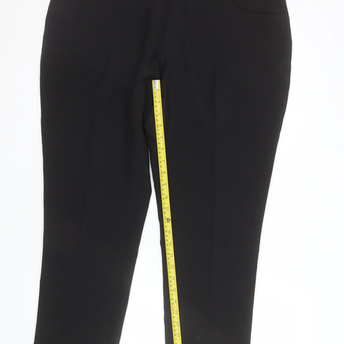 Taylor & Wright Men's Black Slim Fit Dress Trousers 38S Polyester