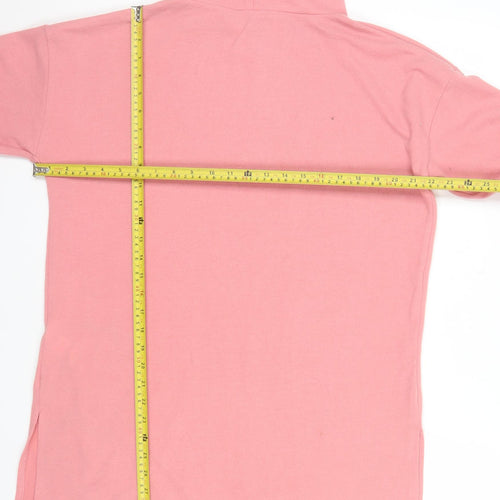 New Look Women Pink Roll Neck Long Sleeve Jumper Size M