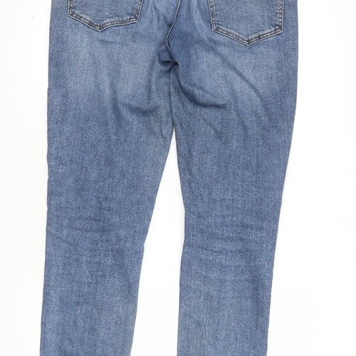 F&F Men's Blue Slim Fit Mid Rise Straight Leg Jeans W34 L34