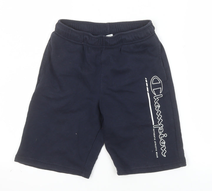 Champion Teens Black L Athletic Gym Training Shorts