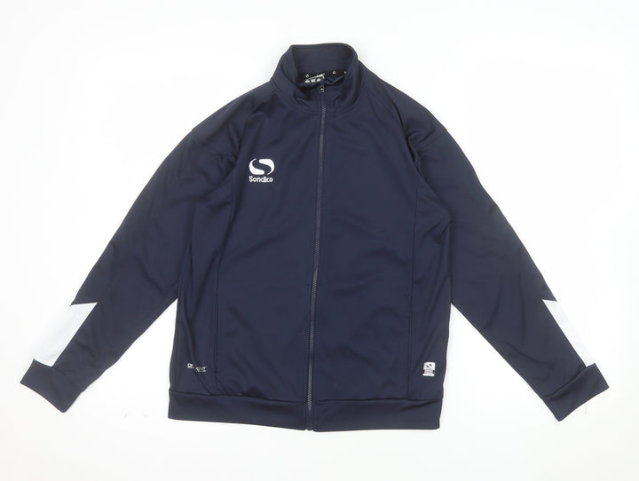Sondico Boys Blue 13 Years Track Jacket Full Zip Lightweight Activewear