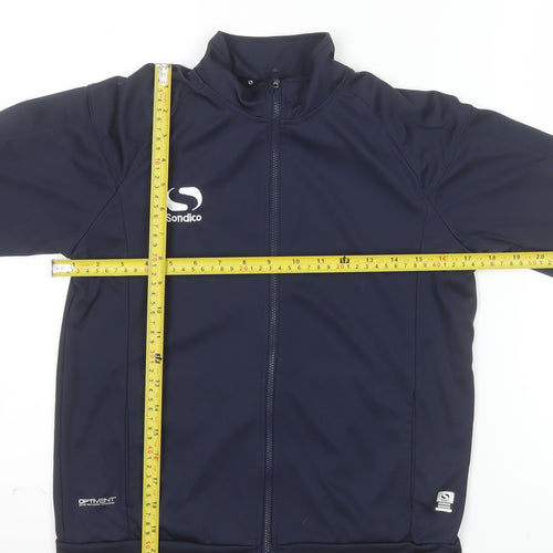 Sondico Boys Blue 13 Years Track Jacket Full Zip Lightweight Activewear