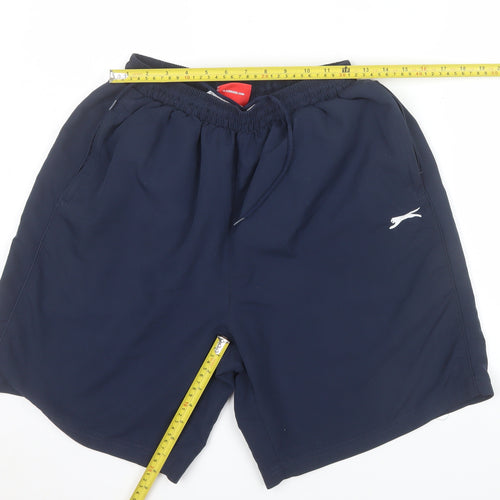 Slazenger Men's Blue L Athletic Shorts Quick Dry Polyester
