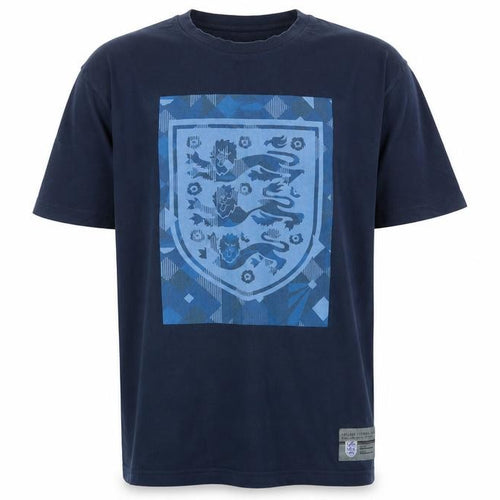 England Men’s Navy Blue Short Sleeve Cotton T-Shirt L