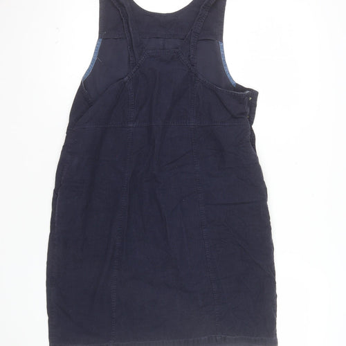 Roman Petite Women's Blue Cotton Pinafore Dress Size 10