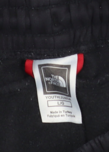 The North Face Boys Black Jogger Trousers L Elastic Waist Activewear