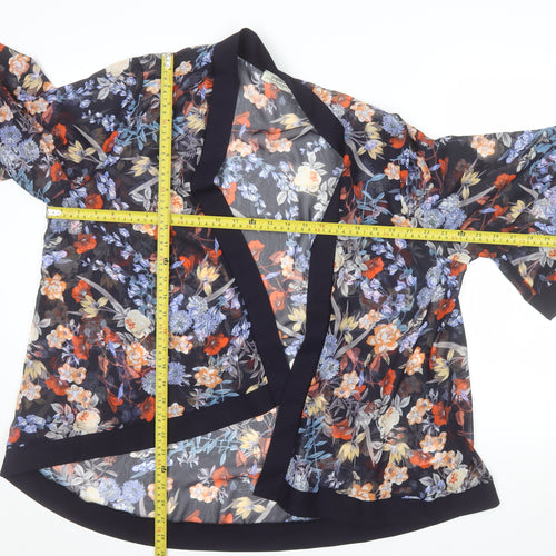 Papaya Weekend Women's Multicoloured Floral Kimono Blouse Size 18
