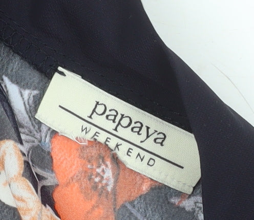 Papaya Weekend Women's Multicoloured Floral Kimono Blouse Size 18