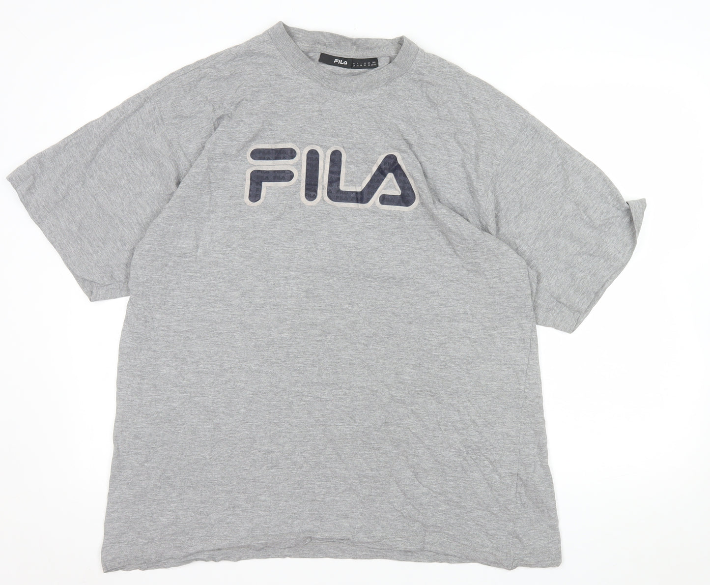 FILA Men's Grey XL Crew Neck Short Sleeve Sports T-Shirt
