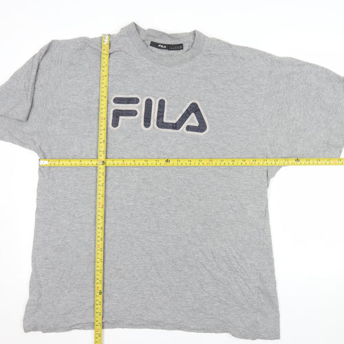 FILA Men's Grey XL Crew Neck Short Sleeve Sports T-Shirt