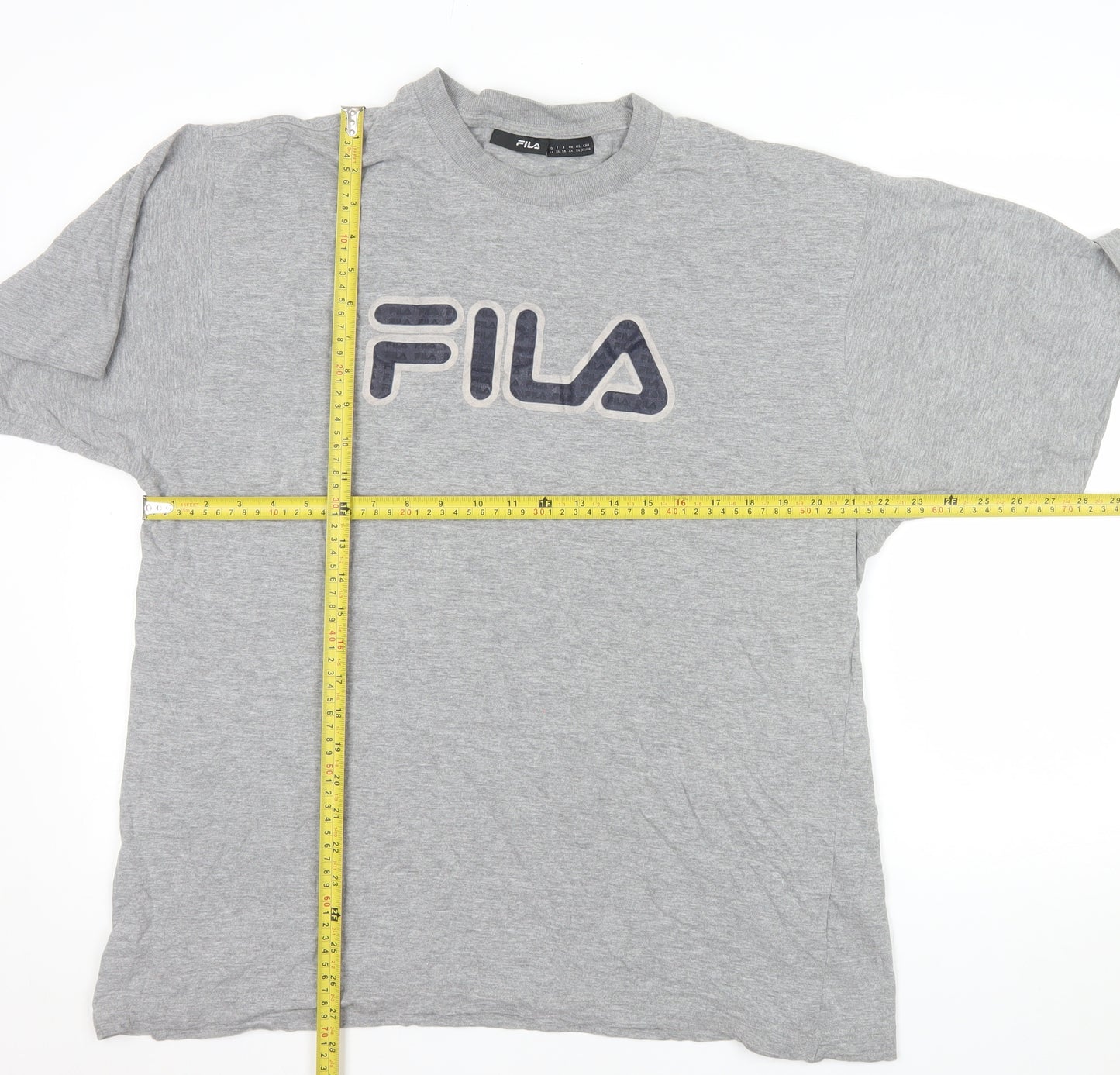 FILA Men's Grey XL Crew Neck Short Sleeve Sports T-Shirt