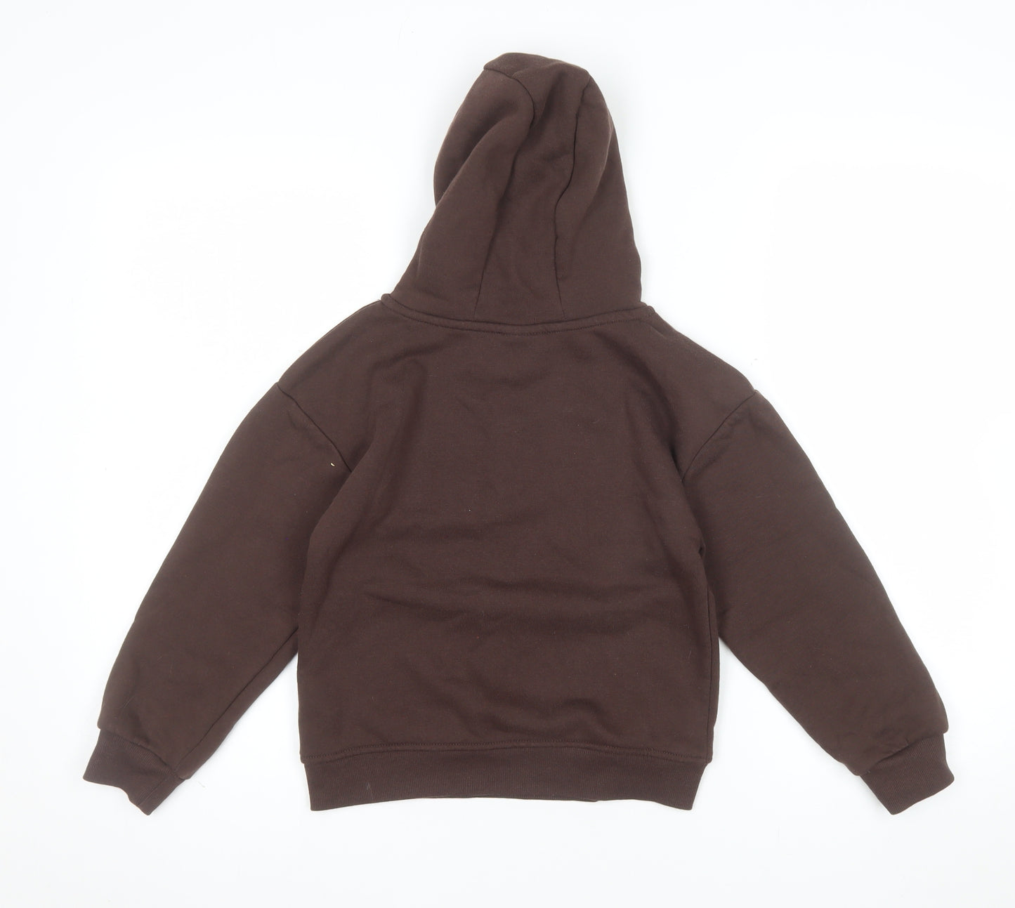 The Rolling Stones Girls Brown 7-8 Years Pullover Hoodie with Logo Print
