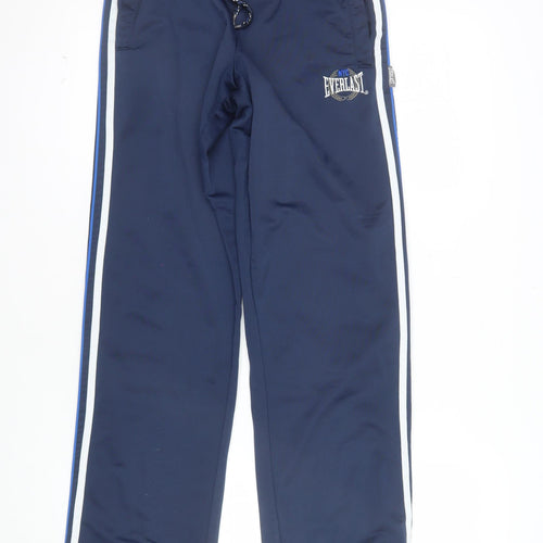 Everlast Men's Blue Track Pants S Regular Fit Quick Dry Polyester