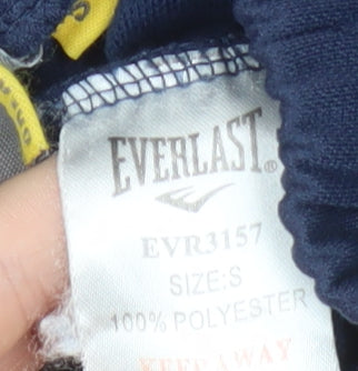 Everlast Men's Blue Track Pants S Regular Fit Quick Dry Polyester