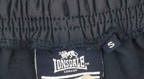 Lonsdale Men's Blue Track Pants S Regular Fit Polyester