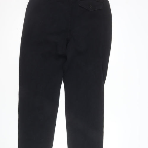 Pegasus Men’s Black Chino Trousers 34W 29L Cotton Stretch