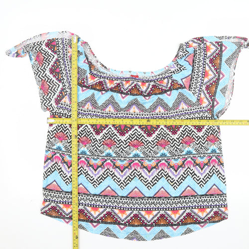 s.Oliver Women's Multicoloured Aztec Tunic Blouse Size 14