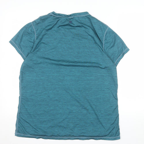 Mountain Warehouse Womens Blue Active T-Shirt UK 16 Polyester Performance Top