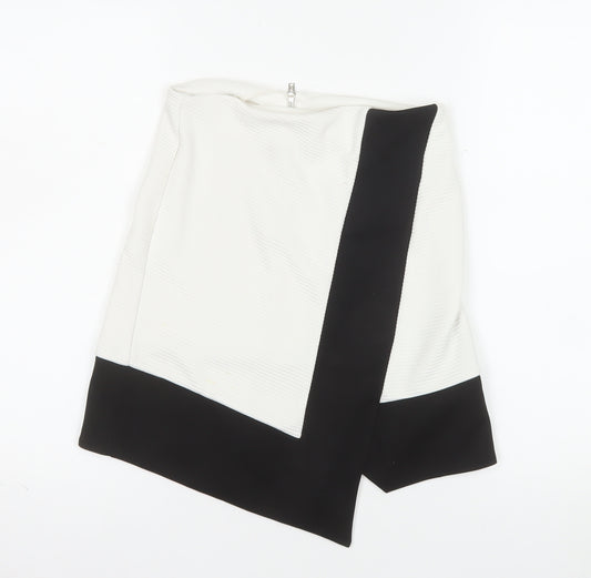 Miss Selfridge Women’s Black White Pencil Mini Skirt Size 8