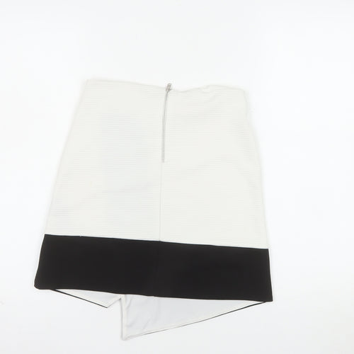 Miss Selfridge Women’s Black White Pencil Mini Skirt Size 8