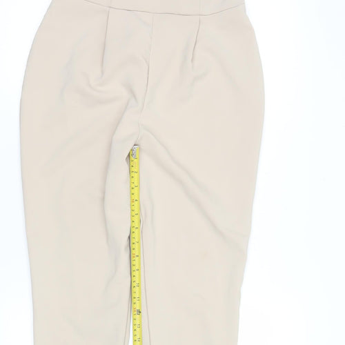 Miss Selfridge Women’s Beige Off Shoulder Slim Fit Jumpsuit Size 12