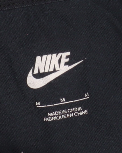 Nike Women Black M Leggings Sportswear Slim Fit Activewear