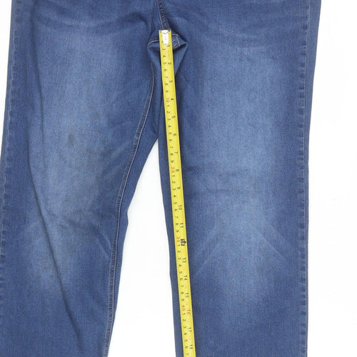 George Women’s Blue Straight Leg Jeans Size 18 Long Length